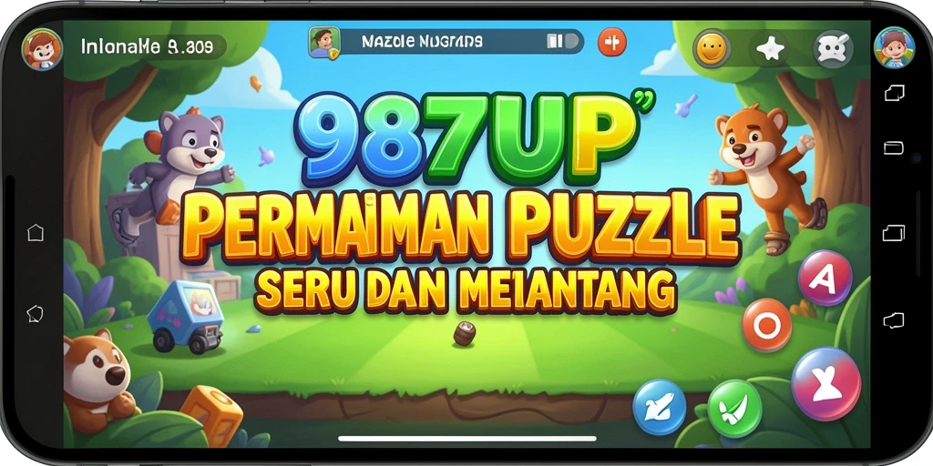 Screenshot gameplay 987UP menampilkan tantangan Puzzle yang seru.