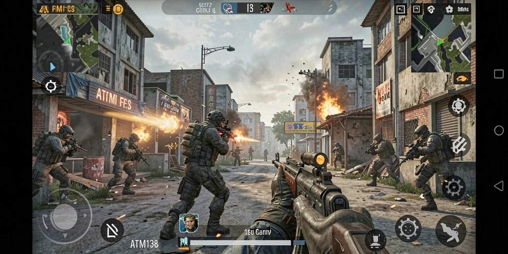 Gameplay menegangkan dalam ATM138 dengan aksi seru dan grafis menawan.