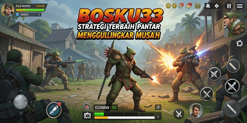 Tampilan menegangkan dalam pertempuran strategis di BOSKU33.