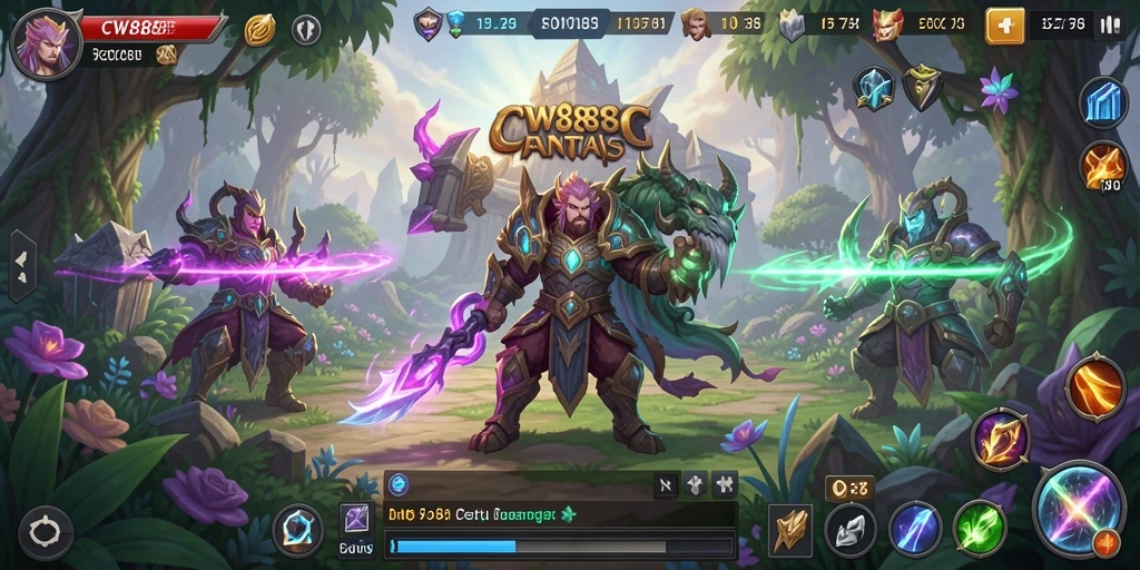 Tampilan gameplay yang mendebarkan dalam dunia RPG.