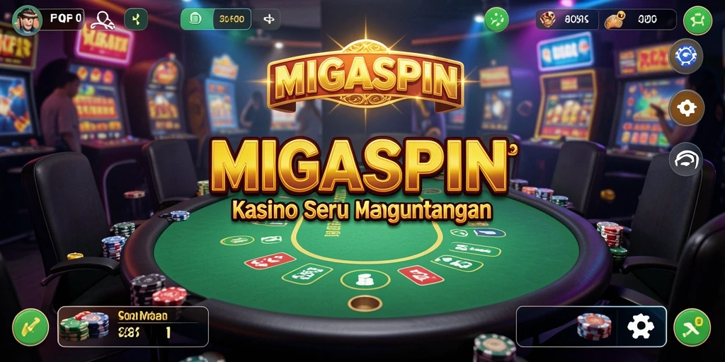 Gameplay seru MIGASPIN dengan grafis menawan.