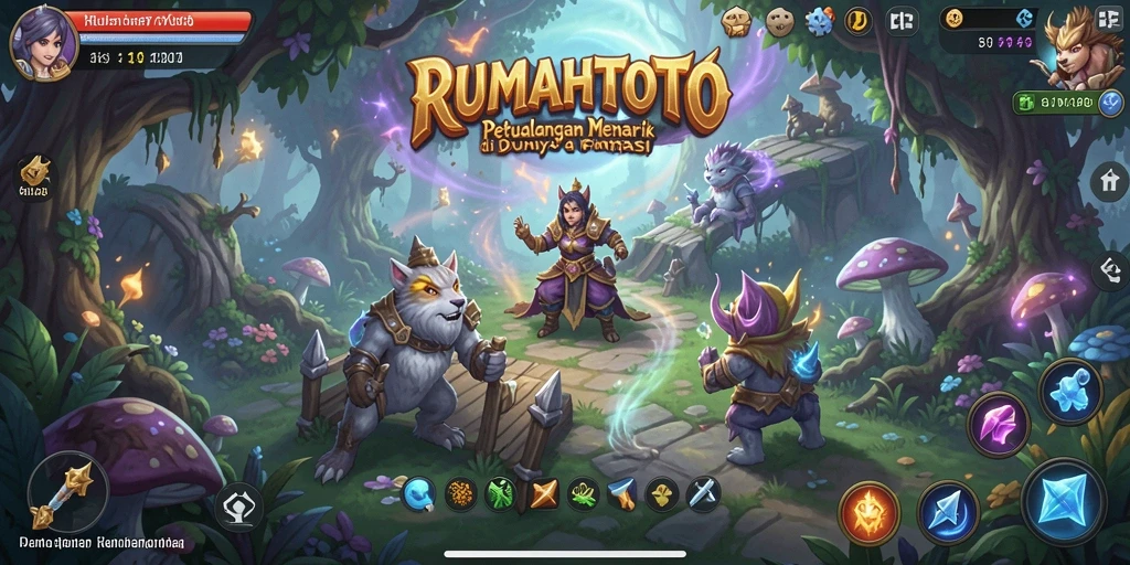 Screenshot gameplay RUMAHTOTO menampilkan petualangan yang mendebarkan.