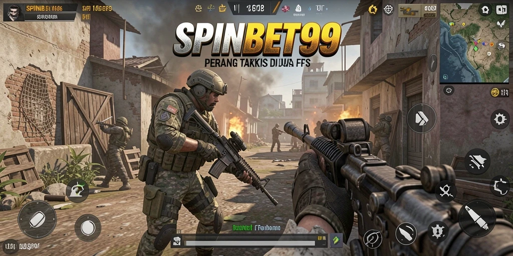 Gameplay seru dalam SPINBET99 dengan aksi tembak-menembak yang intens.